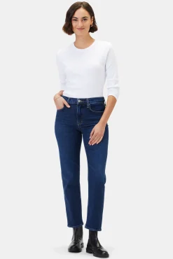 Pants|Denim^Amour Vert AGOLDE Kye Mid Rise Straight Crop Song