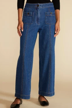 Pants|Denim^Amour Vert Alete Patch Pocket Jean IndigoBlue