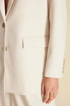 Jackets & Outerwear|Clearance^Amour Vert Alix Boyfriend Blazer Ivory