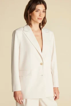 Jackets & Outerwear|Clearance^Amour Vert Alix Boyfriend Blazer Ivory