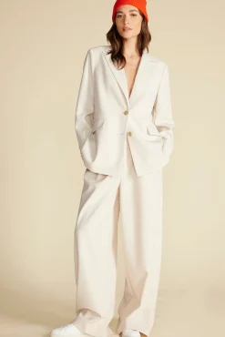 Jackets & Outerwear|Clearance^Amour Vert Alix Boyfriend Blazer Ivory