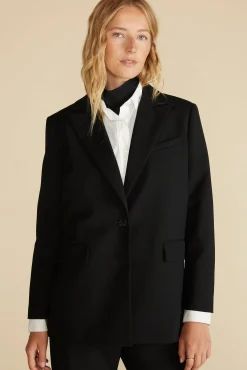 Jackets & Outerwear|Clearance^Amour Vert Alix Boyfriend Blazer Black