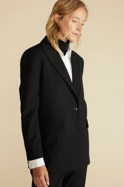 Jackets & Outerwear|Clearance^Amour Vert Alix Boyfriend Blazer Black