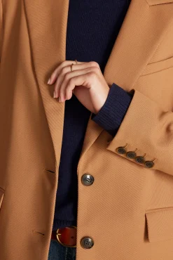 Jackets & Outerwear|Clearance^Amour Vert Alix Boyfriend Blazer Camel