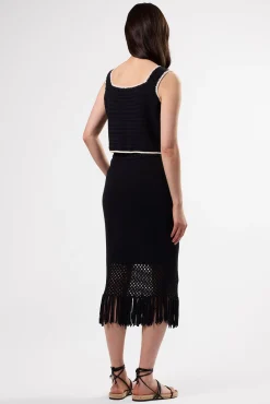 Skirts|Clearance^Amour Vert Alizee Crochet Skirt Black