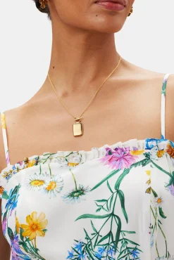 Dresses|Clearance^Amour Vert Alma Washable Silk Dress JardinIvory