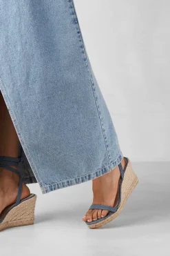 Shoes^Amour Vert Alohas Willa Leather Espadrille DenimBlue