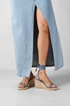 Shoes^Amour Vert Alohas Willa Leather Espadrille DenimBlue
