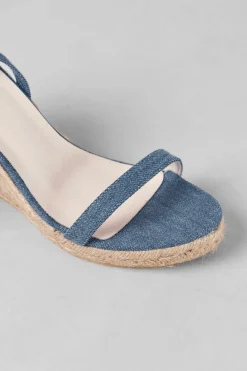 Shoes^Amour Vert Alohas Willa Leather Espadrille DenimBlue