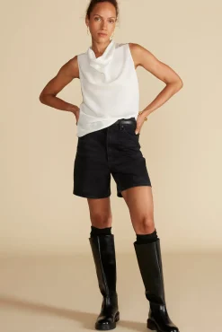 Tops^Amour Vert Ann Draped Tank Ivory