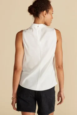 Tops^Amour Vert Ann Draped Tank Ivory