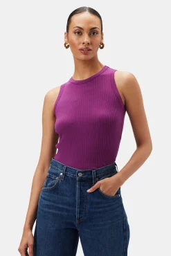 Tops|Clearance^Amour Vert Asmet Paris Rib Tank Mulberry