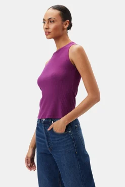 Tops|Clearance^Amour Vert Asmet Paris Rib Tank Mulberry