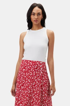 Tops|Clearance^Amour Vert Asmet Paris Rib Tank White