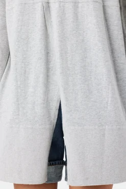 Sweaters & Cardigans|Clearance^Amour Vert Bailey Flaxen Eco Cardigan HeatherGrey