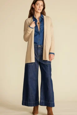 Sweaters & Cardigans|Clearance^Amour Vert Bailey Wool Sweater Coat Camel