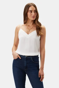 Tops|Clearance^Amour Vert Barlow Recycled Sateen Tank Ivory