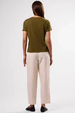 Tops|Tees^Amour Vert Berkeley Organic Cotton Tee OliveGreen