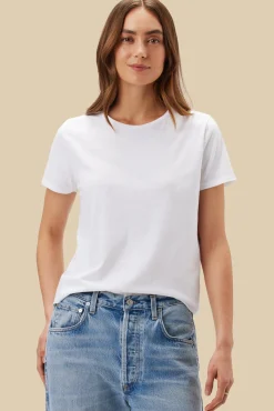 Tops|Tees^Amour Vert Berkeley Organic Cotton Tee White