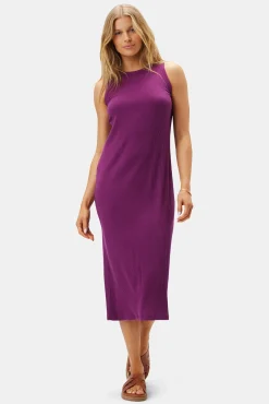 Dresses|Clearance^Amour Vert Brantley Paris Rib Dress Mulberry