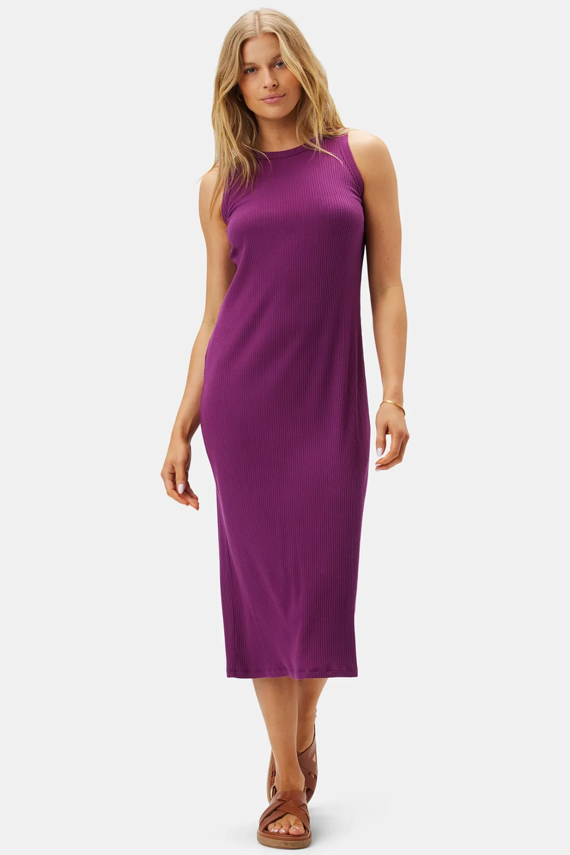 Dresses|Clearance^Amour Vert Brantley Paris Rib Dress Mulberry