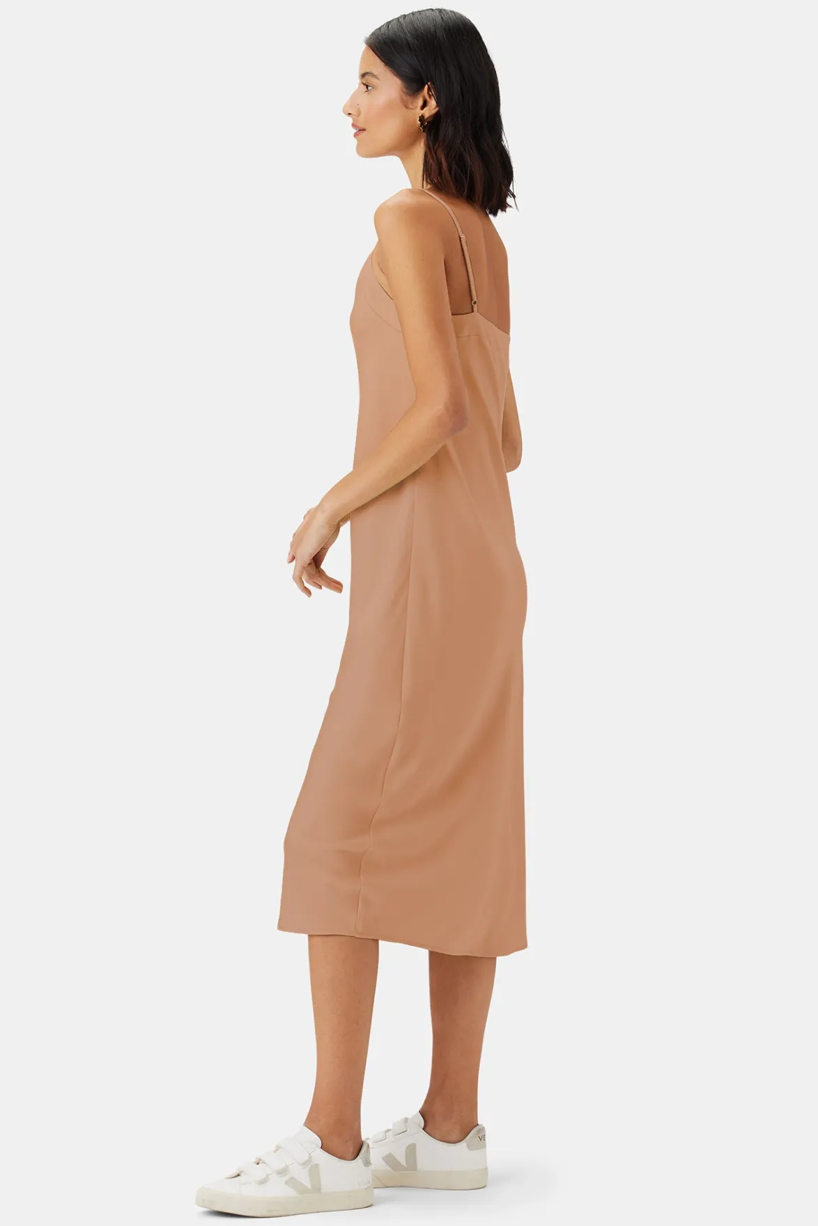 Dresses|Clearance^Amour Vert Briana Washable Silk Dress Biscotti