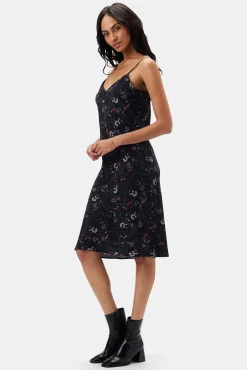Dresses|Clearance^Amour Vert Briana Washable Silk Dress CarolineBlack