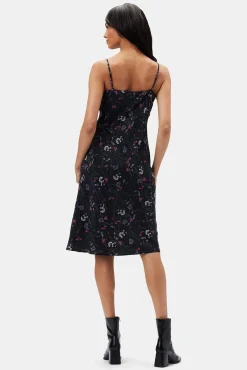 Dresses|Clearance^Amour Vert Briana Washable Silk Dress CarolineBlack