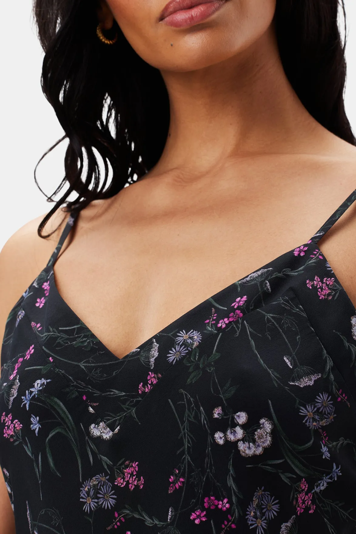 Dresses|Clearance^Amour Vert Briana Washable Silk Dress CarolineBlack