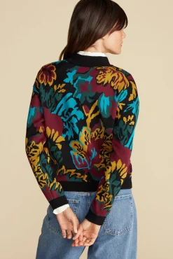 Sweaters & Cardigans^Amour Vert Cecile Cotton Jacquard Sweater Multi