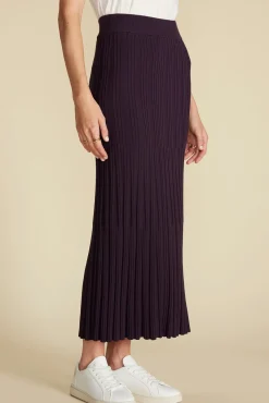 Skirts|Clearance^Amour Vert Cerise Knit Midi Skirt PurpleFig