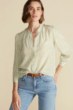 Tops|Clearance^Amour Vert Charlotte Washable Silk Blouse JaneOpal