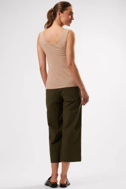 Tops|Clearance^Amour Vert Clarisse Silk Knit Tank Sand