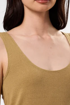 Tops|Clearance^Amour Vert Clarisse Silk Knit Tank Elm