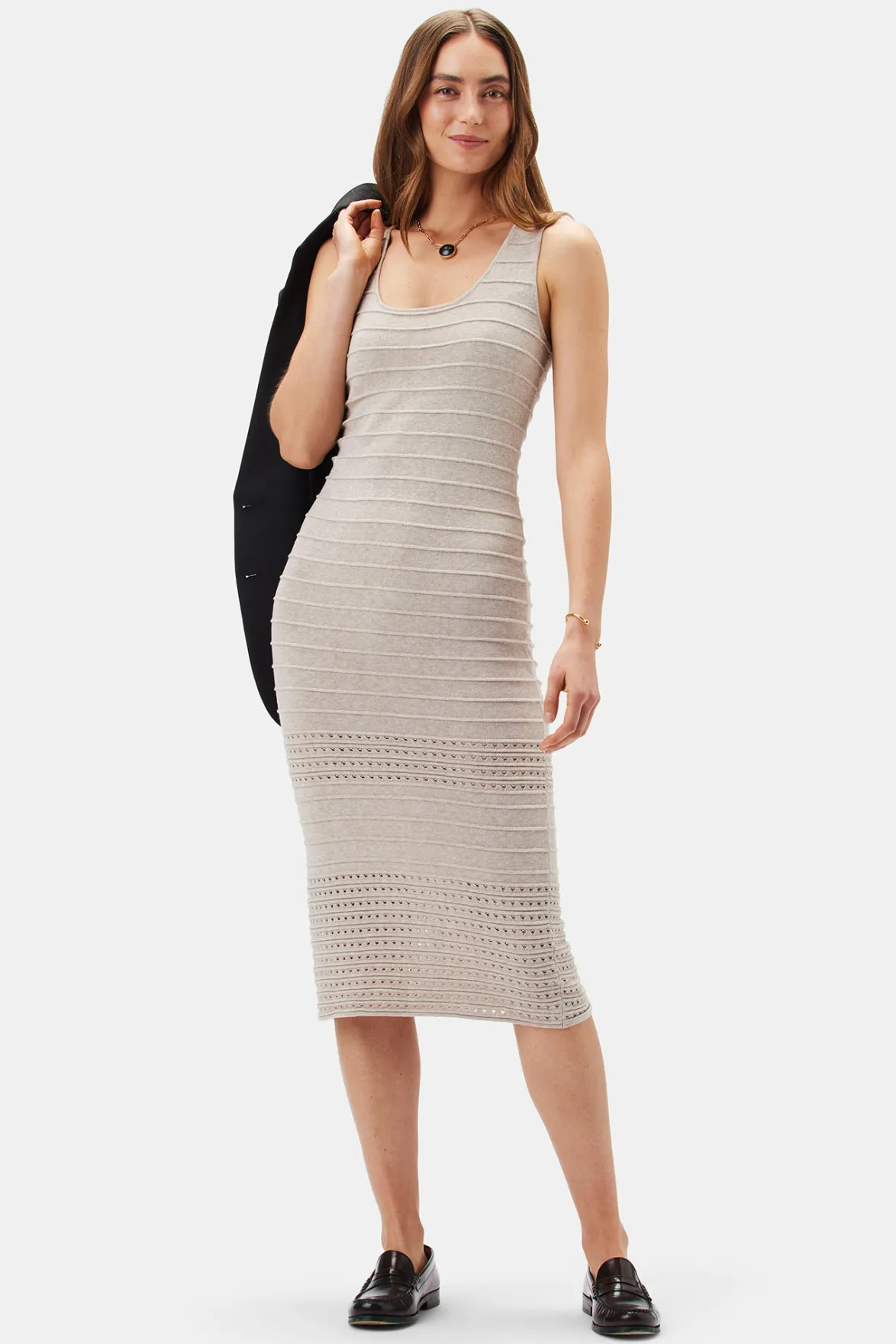 Dresses|Clearance^Amour Vert Cora Flaxen Eco Dress Oatmeal