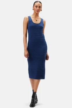 Dresses|Clearance^Amour Vert Cora Flaxen Eco Dress NavyBlue