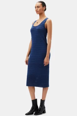 Dresses|Clearance^Amour Vert Cora Flaxen Eco Dress NavyBlue
