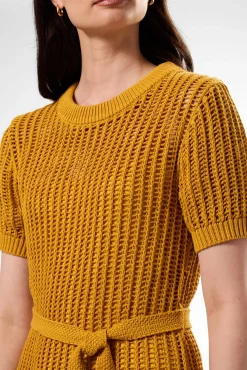 Dresses|Clearance^Amour Vert Crochet T Shirt Dress SoleilYellow