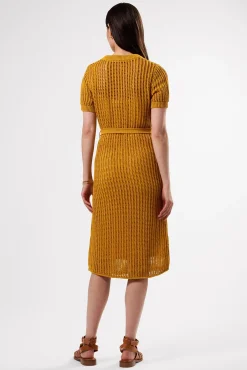 Dresses|Clearance^Amour Vert Crochet T Shirt Dress SoleilYellow