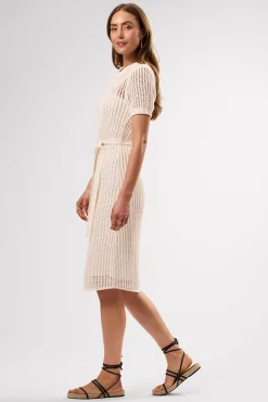 Dresses|Clearance^Amour Vert Crochet T Shirt Dress Ivory