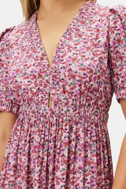 Dresses|Clearance^Amour Vert Danielle Viscose Crepe Dress AlessiaMulberry