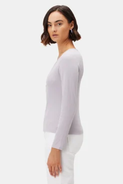 Tops|Tees^Amour Vert Deacon Baby Rib Tee Lilac