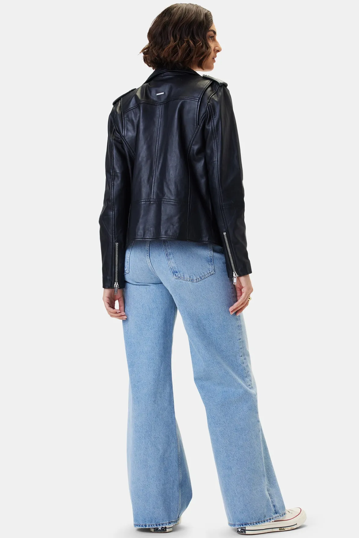 Jackets & Outerwear^Amour Vert Deadwood River Leather Jacket Black