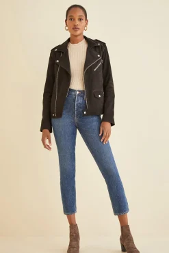 Clearance^Amour Vert Deadwood River Suede Jacket Black