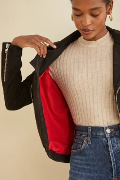 Clearance^Amour Vert Deadwood River Suede Jacket Black