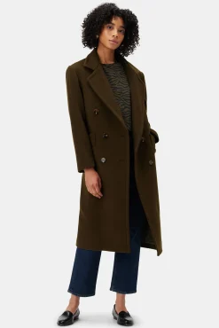 Jackets & Outerwear|Clearance^Amour Vert Double Breasted Car Coat Olive