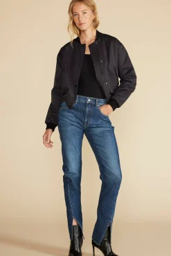Tops|Clearance^Amour Vert Elea Bamboo Knit Bodysuit Black