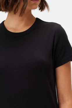 Tops|Tees^Amour Vert Eleanor Baby Rib Tee Black