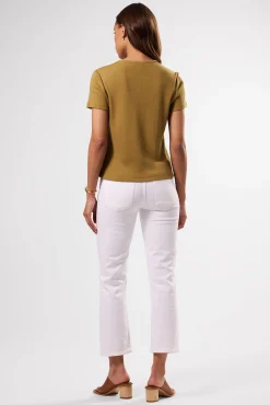 Tops|Tees^Amour Vert Eleanor Organic Cotton Modal Rib Tee Elm