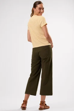 Tops|Tees^Amour Vert Eleanor Organic Cotton Modal Rib Tee CannesStripeNaturalSoleilYellow